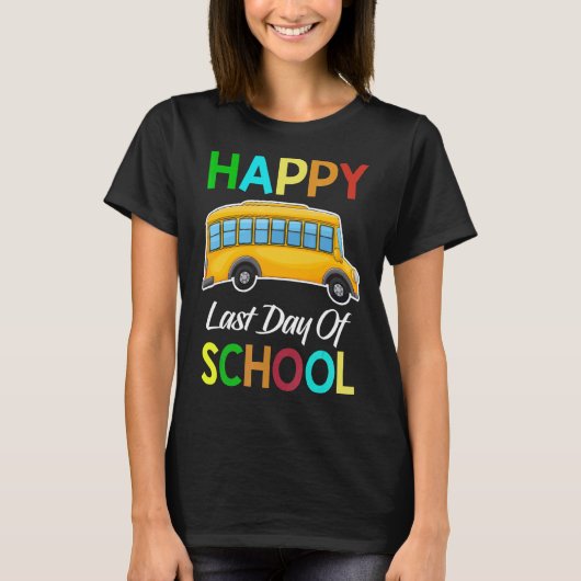 Buschauffeur vorige dag schoolbuschauffeur t-shirt (Voorkant)