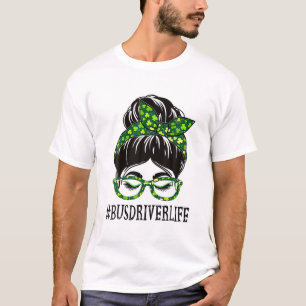 Buschauffeur Vrouwen Rommelige Knot St. Patrick's T-shirt