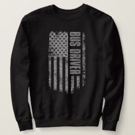 Buschauffeur VS-vlag gedesigneerd met distressed l Trui