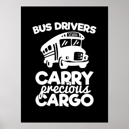 Buschauffeurs dragen een kostbare lading poster (Voorkant)