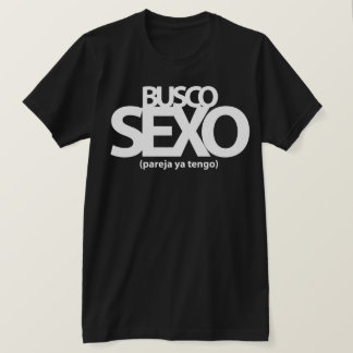 Busco Sexo. Blanco T-Shirt