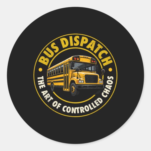 Buscoördinator Ronde Sticker (Voorkant)