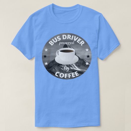 Busdriver met Coffee Car Car Cft T-shirt (Design voorkant)