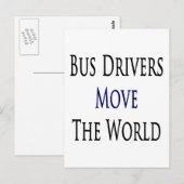 Busdrivers verplaatsen de wereld briefkaart (Voorkant / Achterkant)
