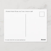 Buses, Taxis on Oxford Street, Londen 1998 Briefkaart (Achterkant)