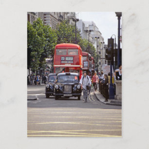 Buses, Taxis on Oxford Street, Londen 1998 Briefkaart