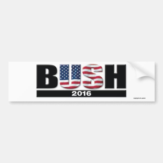 Bush 2016 bumpersticker (Voorkant)