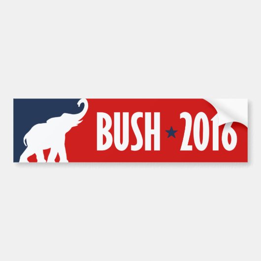 BUSH 2016 SPORTBUMPER -.png Bumpersticker (Voorkant)