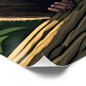 Bush Baby Perched on Jungle Branch Perfect Poster (Hoek)