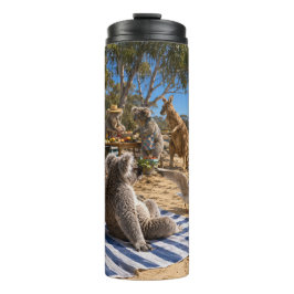Bush BBQ with Kangaroos and Koalas Thermosbeker