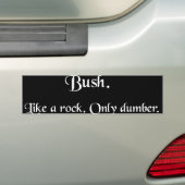 Bush. Bumpersticker (Op auto)