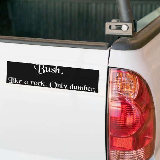 Bush. Bumpersticker (Op Truck)