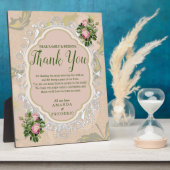 Bush Garden Greens - Zacht Roze Rozen Fotoplaat (Zijkant)