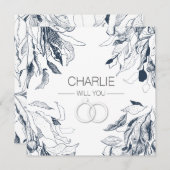 Bush-huwelijk 'Wees mijn ringdrager?' Kaart (Voorkant / Achterkant)