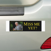 Bush Mis Je Nog Bumpersticker (Op auto)