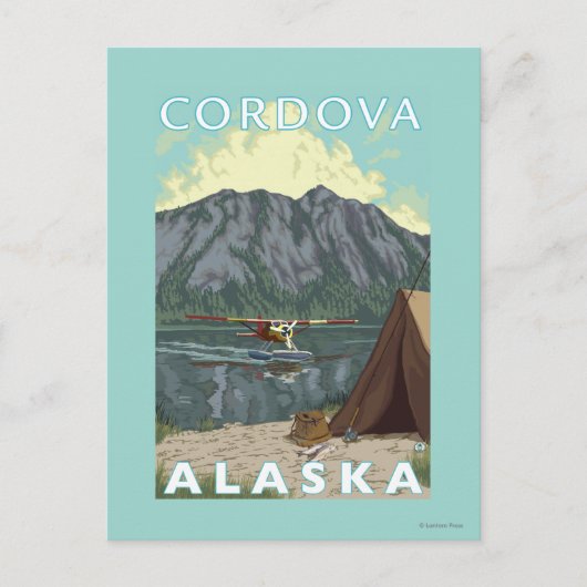Bush Plane & Fishing - Cordova, Alaska Briefkaart (Voorkant)