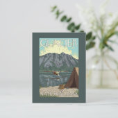 Bush Plane & Fishing - Glacier National Park, MT Briefkaart (Staand voorkant)