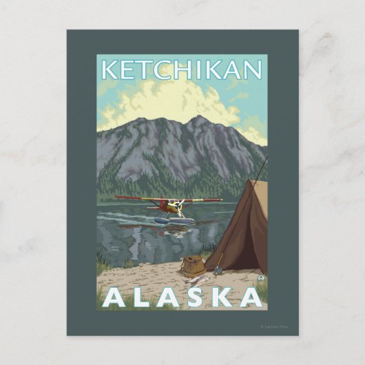 Bush Plane & Fishing - Ketchikan, Alaska Briefkaart (Voorkant)