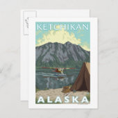 Bush Plane & Fishing - Ketchikan, Alaska Briefkaart (Voorkant / Achterkant)