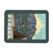 Bush Plane & Fishing - Ketchikan, Alaska Magneet (Horizontaal)