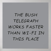 Bush Telegraph Poster (Voorkant)