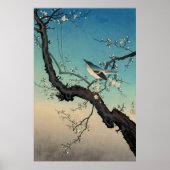 bush warbler and plum blossoms-Tsuchiya Koitsu Poster (Voorkant)