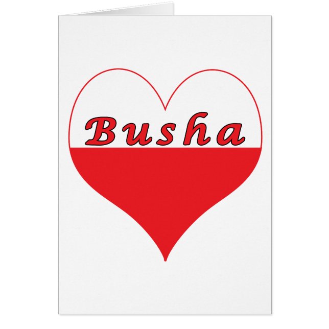 Busha Poland Heart (Voorkant)