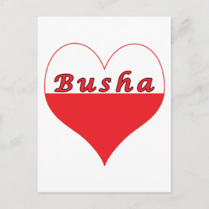 Busha Poland Heart Briefkaart
