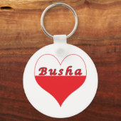 Busha Poland Heart Sleutelhanger (Voorkant)