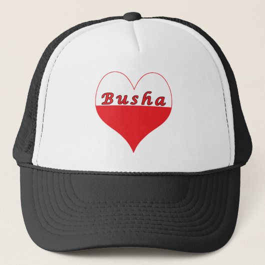 Busha Poland Heart Trucker Pet (Voorkant)