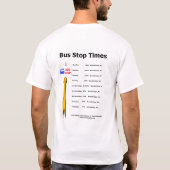 Bushalte Shirt-Mannen T-shirt (Achterkant)