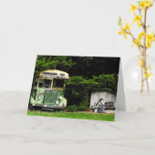 Bushalte - Verjaardag Kaart (Gele Bloem)