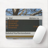 Bushaltebord in Berlijn Muismat (Met muis)