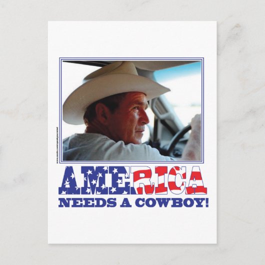 BushAMERICA Briefkaart (Voorkant)