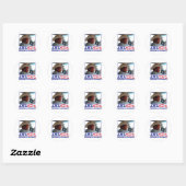 BushAMERICA Ronde Sticker (Vel)