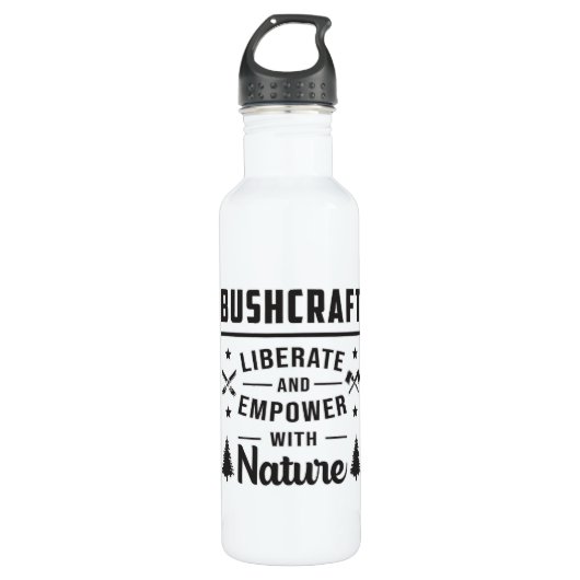 Bushcraft Apocalypse Survival Outdoor Gift Idee Waterfles (Voorkant)