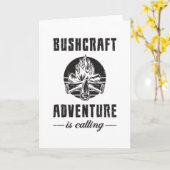 Bushcraft Bushcrafter Survival Outdoor Gift Idee Kaart (Gele Bloem)