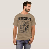 Bushcraft for Men Camping Wilderness Survival T-shirt (Voorkant volledig)
