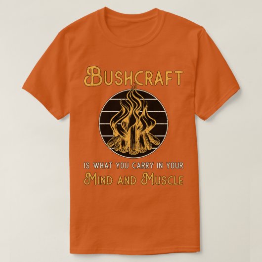 Bushcraft Natuur Avontuur Overleving Buiten  T-shirt (Design voorkant)