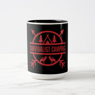 Bushcraft Natuur Survivalist Tweekleurige Koffiemok
