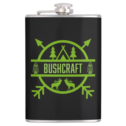Bushcraft Natuur Survivalists Heupfles (Voorkant)