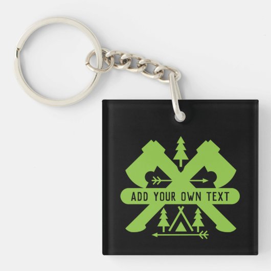 Bushcraft Outdoor Survivalist Sleutelhanger (voorkant)