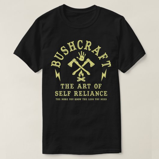 BUSHCRAFT SURVIVAL GIFTEN & T - SHIRTS & SHIRTEN C (Design voorkant)