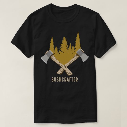 Bushcrafter 1 t-shirt (Design voorkant)