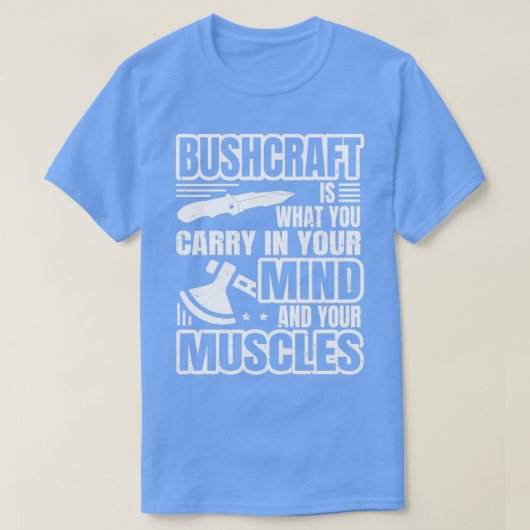 Bushcrafter Social Distancing Expert Bushcrafting T-shirt (Design voorkant)
