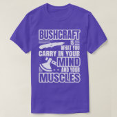 Bushcrafter Social Distancing Expert Bushcrafting T-shirt (Design voorkant)