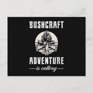 Bushcrafter Survival Outdoorn Funny Gift Briefkaart
