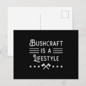 Bushcrafter Survivor Funny Gift Briefkaart (Voorkant / Achterkant)