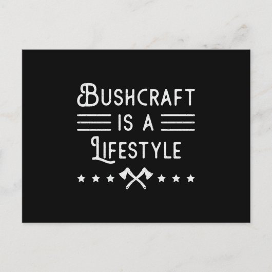 Bushcrafter Survivor Funny Gift Briefkaart (Voorkant)