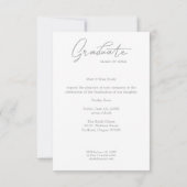 BushCute Calligraphy Afstuderen Pre-K Foto (Achterkant)